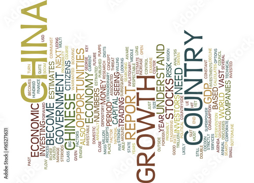 THE CHINA FACTOR Text Background Word Cloud Concept