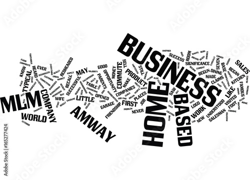 THE AMWAY WAY Text Background Word Cloud Concept