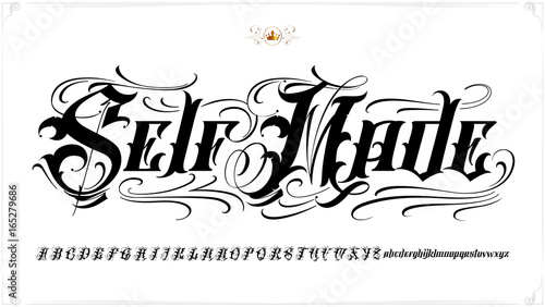 Self Made tattoo lettering