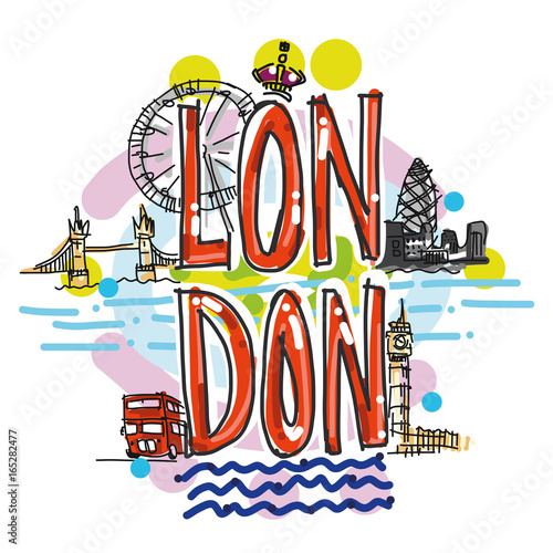 London city hand drawn illustration illustration
