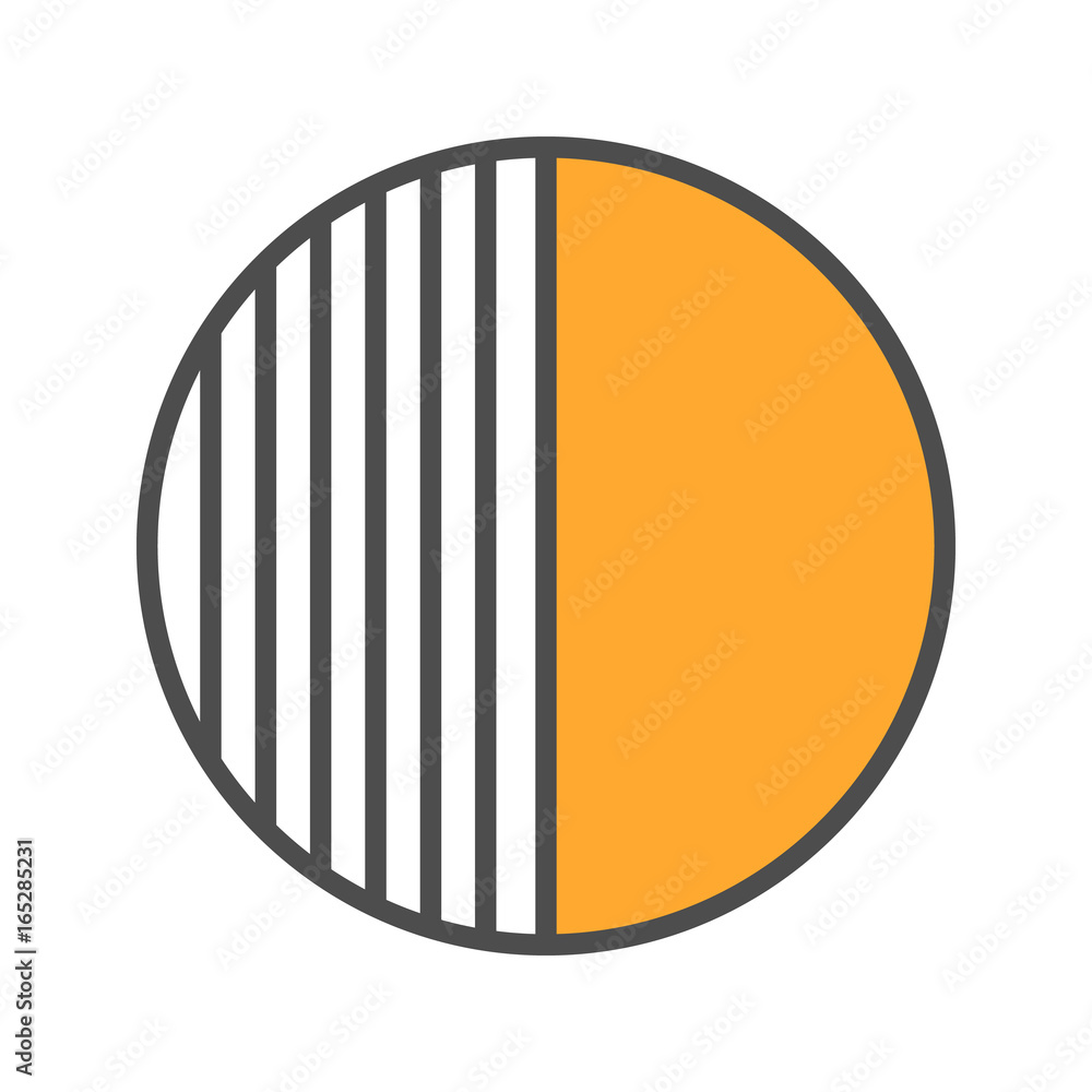 Half color icon Half color icon