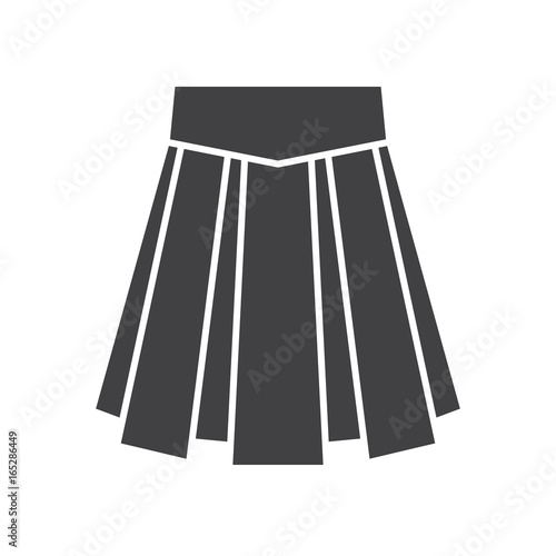 Skirt glyph icon