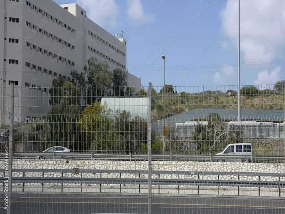 Tel Aviv, Israel- March 14, 2017 : Traffic on highway in Tel Aviv, Israel Tel Aviv, Israel- March 14, 2017 : Traffic on highway in Tel Aviv, Israel