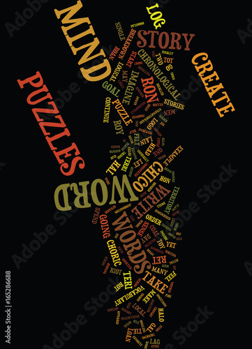MINDPUZZLESTHESTORIESWECREATE Text Background Word Cloud Concept