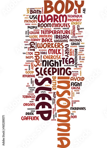 METHODS YOU CAN USE TODAY TO FIGHT INSOMNIA Text Background Word Cloud Concept
