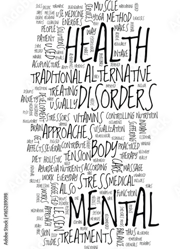 MENTAL HEALTH CARE Text Background Word Cloud Concept