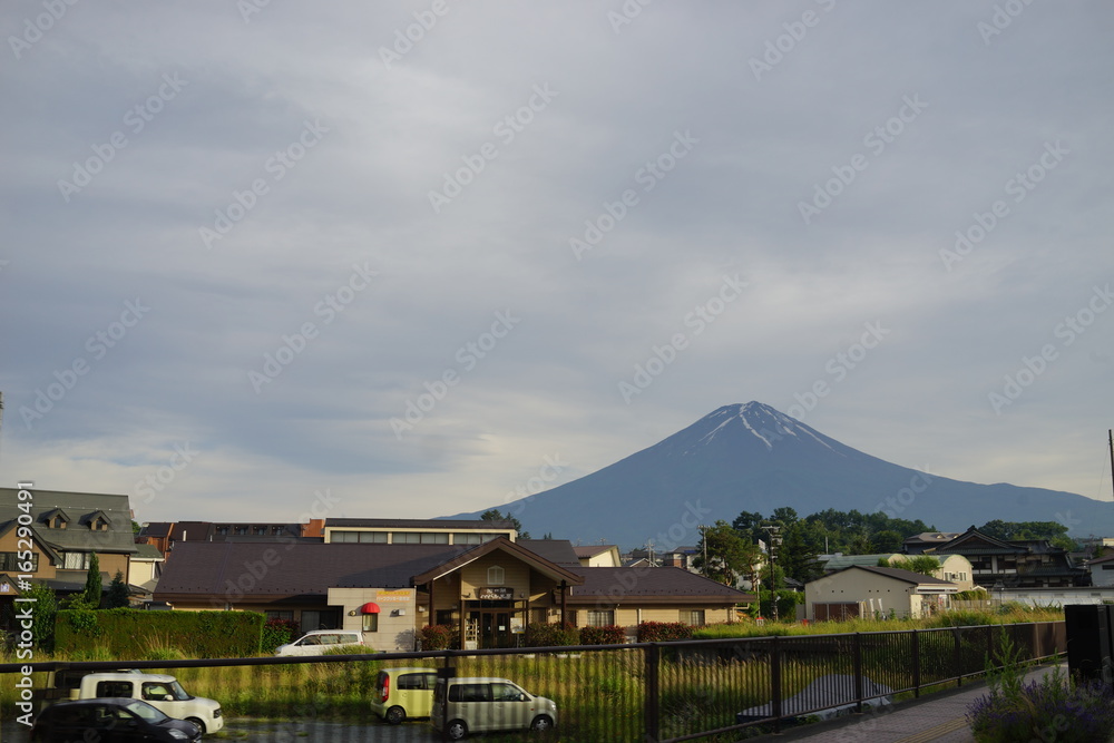 Naklejka premium 富士山 山 景色 眺め