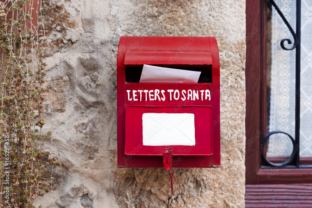 Letters for Santa Mailbox Christmas Decoration. Letters for Santa Mailbox Christmas Decoration.