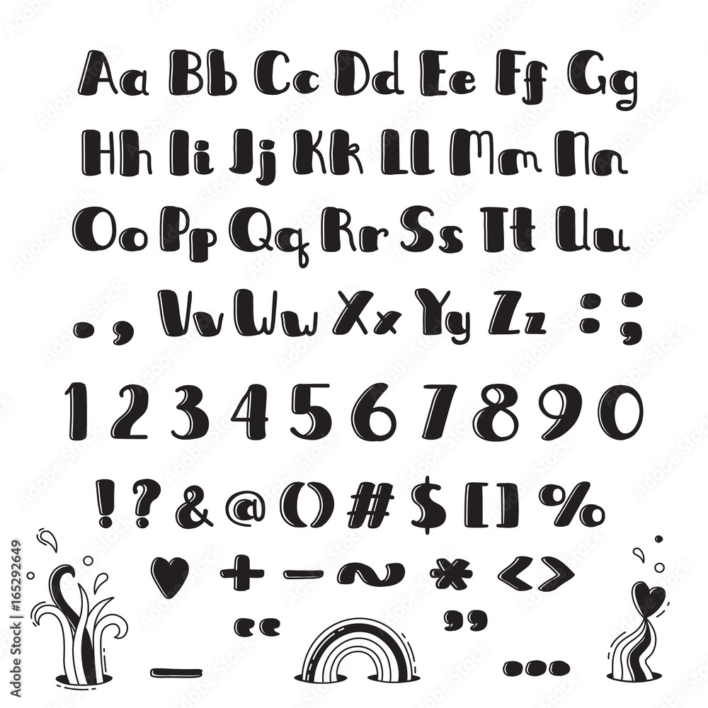 Cartoon Style Letters Upper and Lower Case-upper case letter L cartoon  alphabet