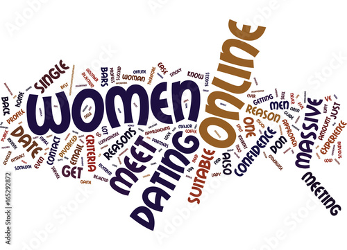 MASSIVE REASONS TO DATE ONLINE Text Background Word Cloud Concept