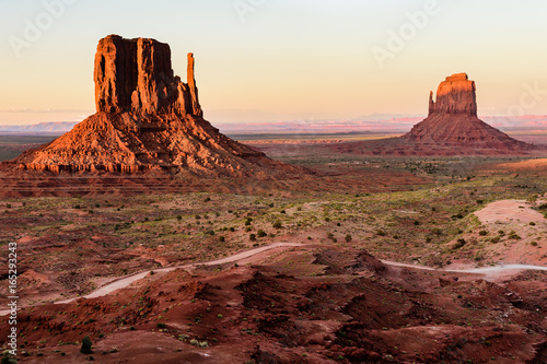 Sunset on Monument Valley