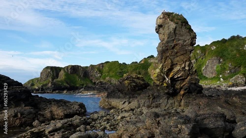 Rock stack on Muchalls coastline.