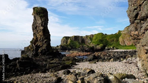 Rock stack on Muchalls beach.