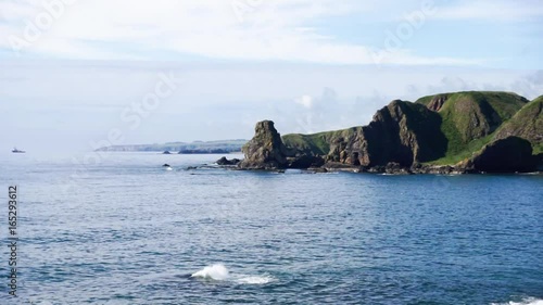 Tilly Tennant rock stack and coastline.