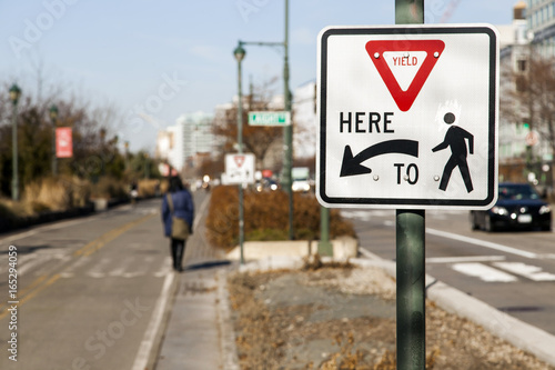 Pedestrian Path Sign