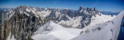 Quadro su tela Les Alpes depuis l'aiguille du midi