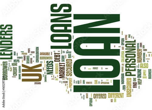 LOANS UK LOANS TO SUIT EVERY POCKET Text Background Word Cloud Concept