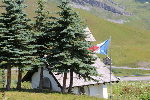 drapeau français- Col du Lautaret  