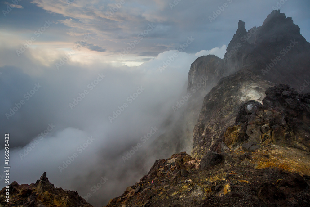 Mount Merapi is the most active volcano located on the border between Central Java and Yogyakarta, Indonesia