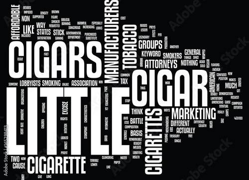 LITTLE CIGARS Text Background Word Cloud Concept
