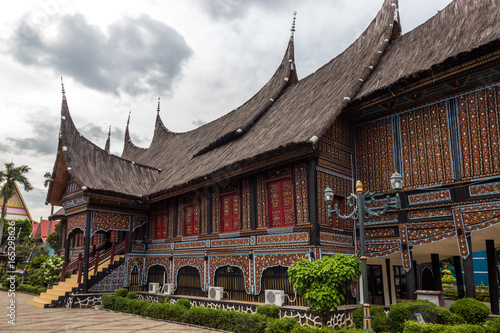 The traditional house of Indonesia, Replica traditional house western Sumatra, Padang