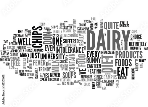 LIFE AFTER DAIRY Text Background Word Cloud Concept