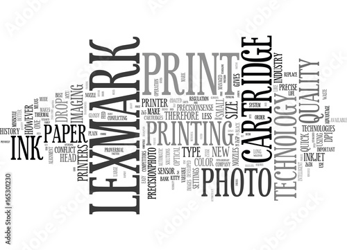 LEXMARK RELATIVELY NEW TO THE MARKET BUT ALREADY ON TOP Text Background Word Cloud Concept