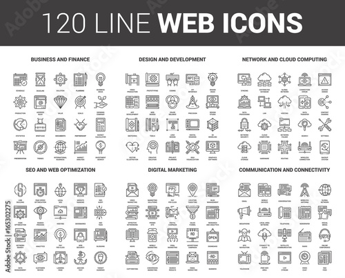 Flat Line Web Icons