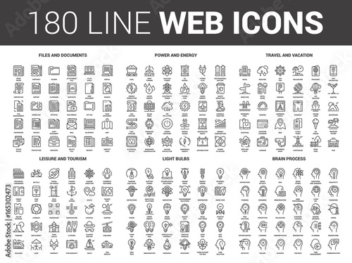 Flat Line Web Icons