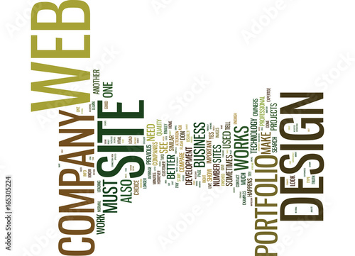 Картината върху платно LEARN THE TRUTH ABOUT YOUR WEB DESIGN COMPANY BY ITS PORTFOLIO Text Background W