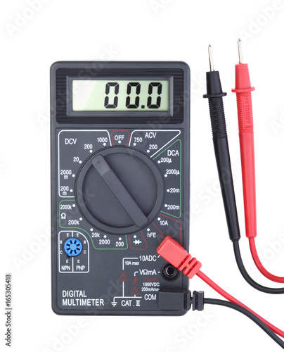 Foto Digital multimeter isolated