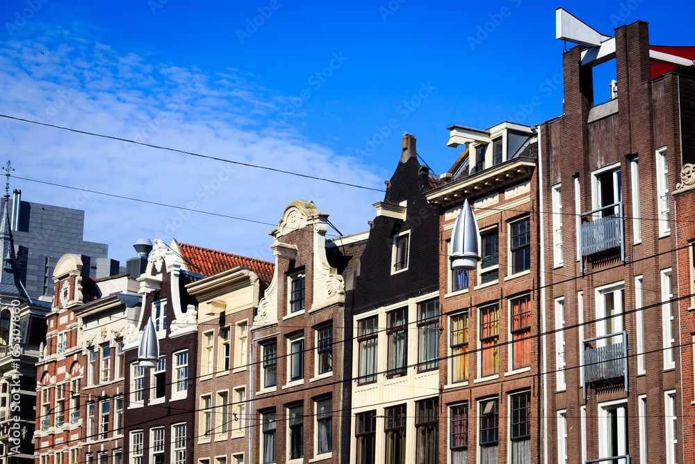 House facades in amsterdam