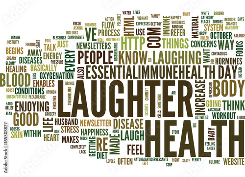 LAUGHTER WHY IT S SO GOOD FOR YOU Text Background Word Cloud Concept