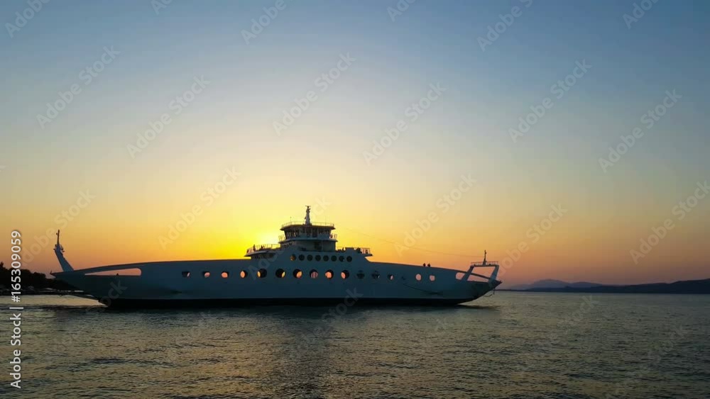 Time for vacations. Boat leaving from port.
Time for vacations. Boat leaving from port.