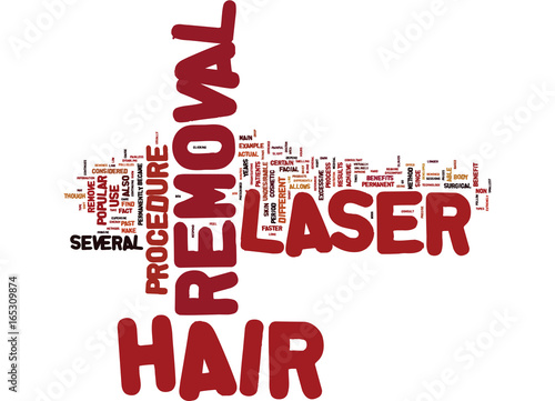 LASER HAIR REMOVAL HOW DOES THIS PROCESS WORK Text Background Word Cloud Concept