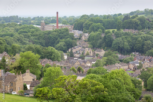 Town of Bollington viewed from the Saddle of Kerridge