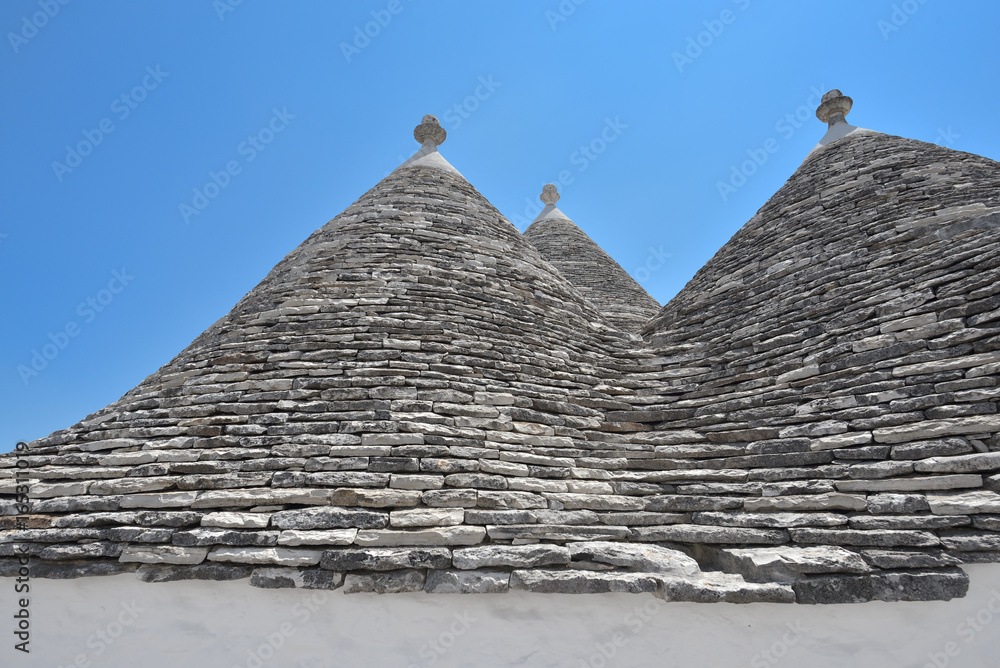 Trulli stone houses of Alberobello. Puglia, southern Italy
