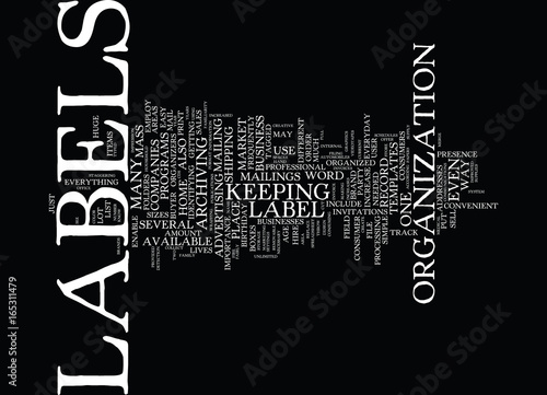 LABELS Text Background Word Cloud Concept