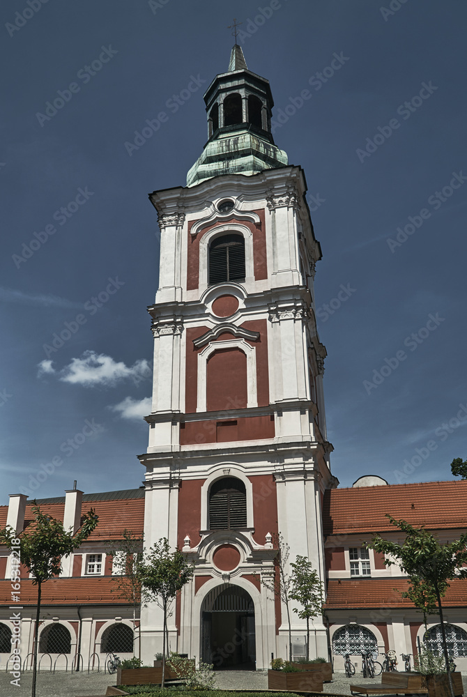 Baroque buildings of the former convent in Poznan.