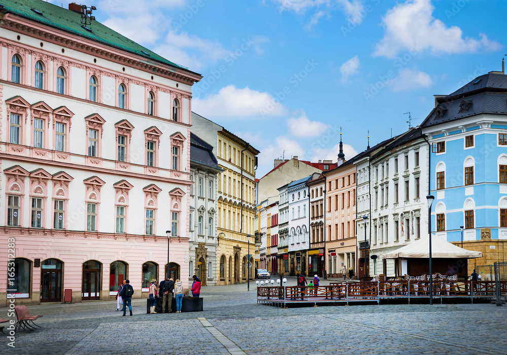Historical sights of Olomouc in the Czech Republic. European city