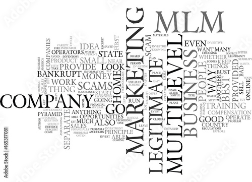 IS YOUR MLM ABOUT TO GO BANKRUPT AND LEAVE YOU FLAT Text Background Word Cloud Concept