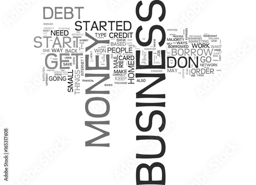 IS YOUR BUSINESS DEBT A BOTTOMLESS PIT Text Background Word Cloud Concept