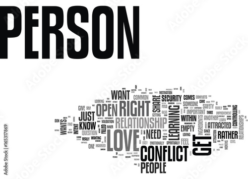 IS THIS THE RIGHT PERSON FOR ME Text Background Word Cloud Concept