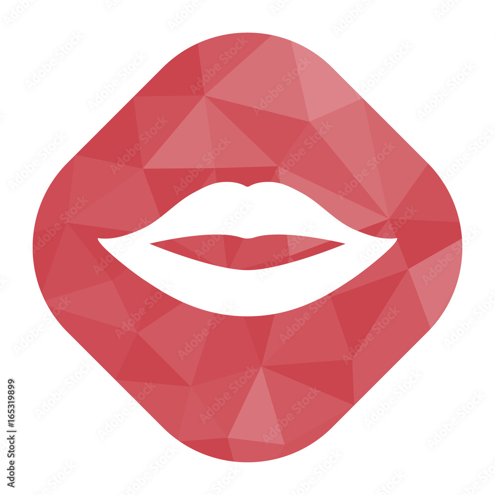 geometrischer Icon - Lippen geometrischer Icon - Lippen