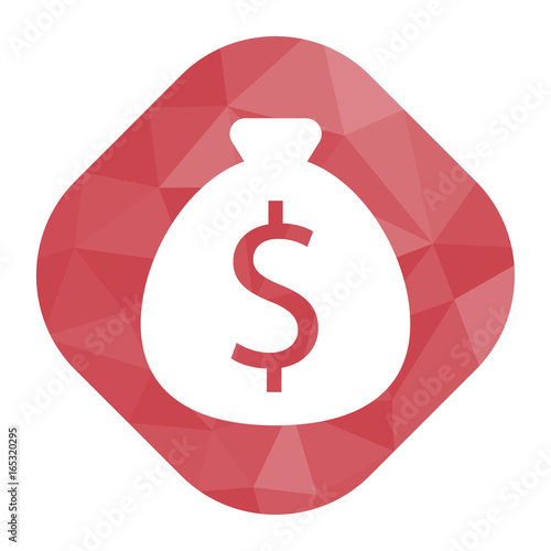 geometrischer Icon - Geldsack Dollar
