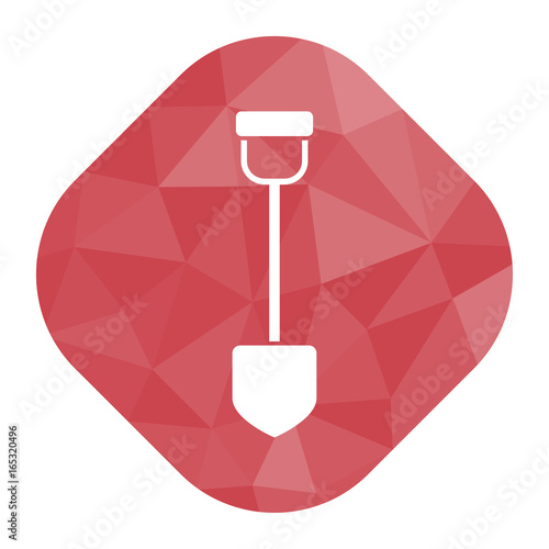 geometrischer Icon - Schaufel