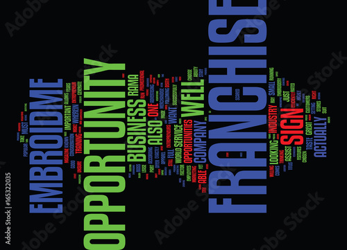 GREAT FRANCHISE OPPORTUNITIES Text Background Word Cloud Concept