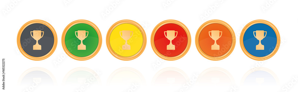Pokal - Bronze Buttons Pokal - Bronze Buttons