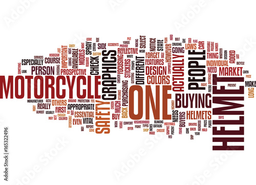 GRAPHICS FOR THE MOTORCYCLE HELMET Text Background Word Cloud Concept