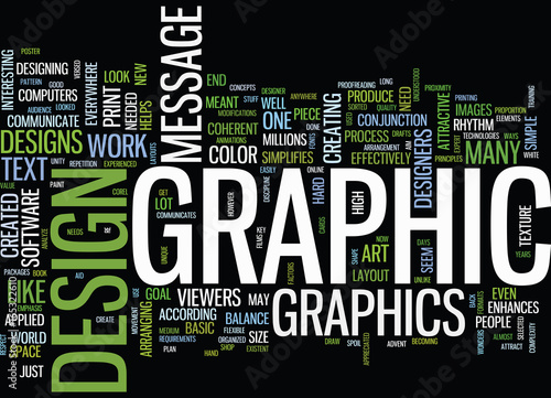 GRAPHIC DESIGNS Text Background Word Cloud Concept